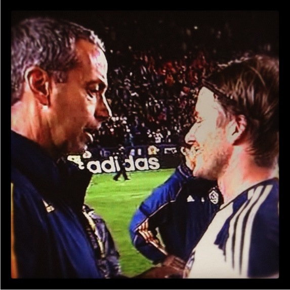 Dr. George with David Beckham